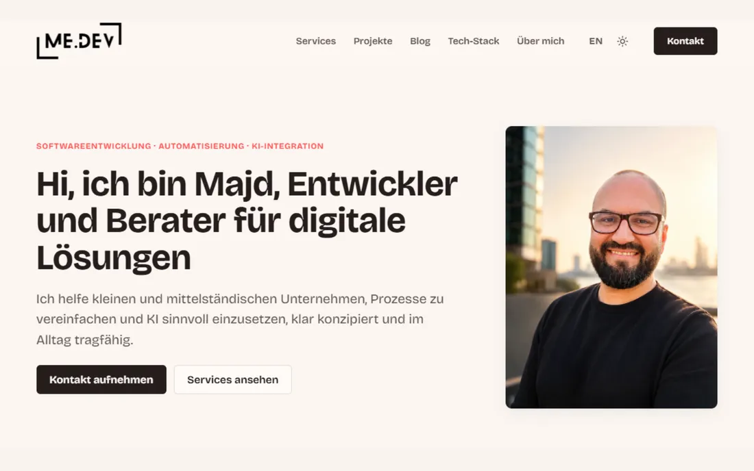 Home page of me-dev.de